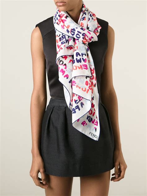 fendi romo scarf|Fendi designer scarf.